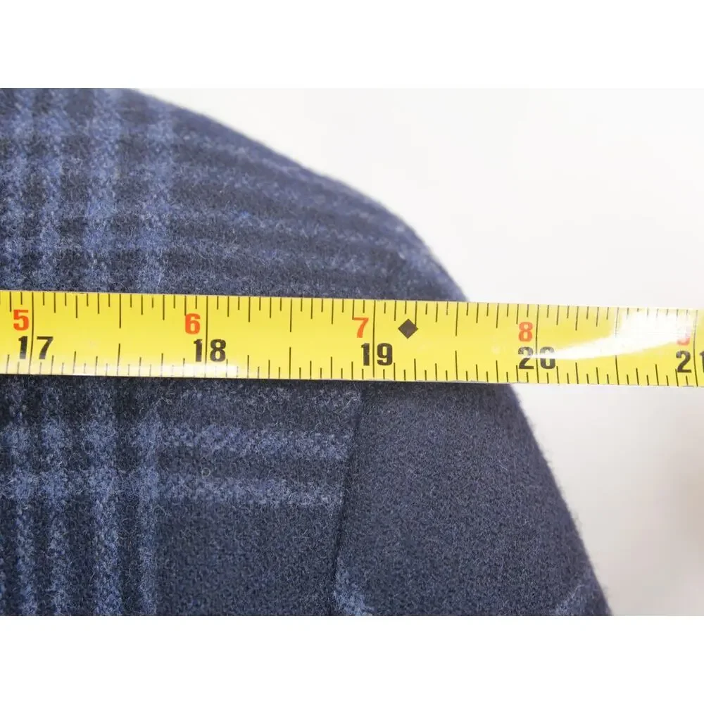 Banana Republic Mens 42R Blue Plaid Emmeci Gruppo Emmetex Itlay Fabric Blazer